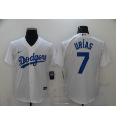 Men Los Angeles Dodgers 7 Julio Urias White 2020 Nike Cool Base Jersey Men Los Angeles Dodgers 7 Julio Urias White 2020 Nike Cool Base Jersey