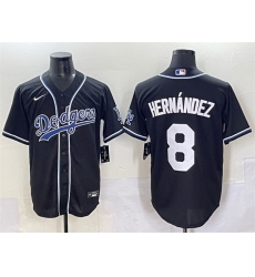 Men Los Angeles Dodgers 8 Enrique Hernandez Black Fashion Stitched Baseball Jersey Men Los Angeles Dodgers 8 Enrique Hernandez Black Fashion Stitched Baseball Jersey