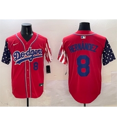 Men Los Angeles Dodgers 8 Enrique Hernandez Red Limited Stitched Baseball Jersey Men Los Angeles Dodgers 8 Enrique Hernandez Red Limited Stitched Baseball Jersey