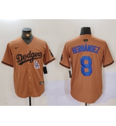 Men Los Angeles Dodgers 8 Kike Hernandez Brown Cool Base Stitched Baseball Jersey 5 Men Los Angeles Dodgers 8 Kike Hernandez Brown Cool Base Stitched Baseball Jersey 5