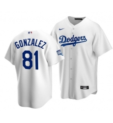 Men Los Angeles Dodgers 81 Victor Gonzalez White 2020 World Series Champions Home Patch Cool Base Stitched Jersey Men Los Angeles Dodgers 81 Victor Gonzalez White 2020 World Series Champions Home Patch Cool Base Stitched Jersey