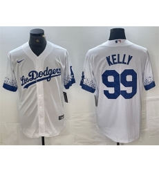 Men Los Angeles Dodgers 99 Joe Kelly White City Connect Cool Base Stitched Baseball Jersey Men Los Angeles Dodgers 99 Joe Kelly White City Connect Cool Base Stitched Baseball Jersey