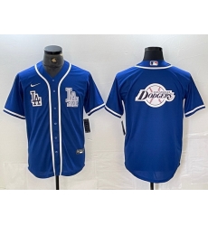 Men Los Angeles Dodgers Big logo Blue Cool Base Stitched Baseball Jersey 4 Men Los Angeles Dodgers Big logo Blue Cool Base Stitched Baseball Jersey 4