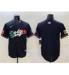 Men Los Angeles Dodgers Blank Black Mexico Flag Limited Stitched Baseball Jersey Men Los Angeles Dodgers Blank Black Mexico Flag Limited Stitched Baseball Jersey