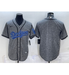 Men Los Angeles Dodgers Blank Grey Cool Base Stitched Jersey Men Los Angeles Dodgers Blank Grey Cool Base Stitched Jersey