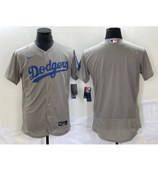 Men Los Angeles Dodgers Blank Grey Flex Base Stitched Baseball Jersey Men Los Angeles Dodgers Blank Grey Flex Base Stitched Baseball Jersey
