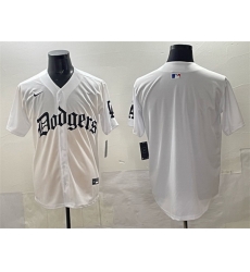 Men Los Angeles Dodgers Blank White 2025 LA Gothic Style Vapor Premier Limited Stitched Baseball Jersey Men Los Angeles Dodgers Blank White 2025 LA Gothic Style Vapor Premier Limited Stitched Baseball Jersey