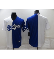 Men Los Angeles Dodgers Blank White Blue Split Cool Base Stitched Baseball Jersey Men Los Angeles Dodgers Blank White Blue Split Cool Base Stitched Baseball Jersey