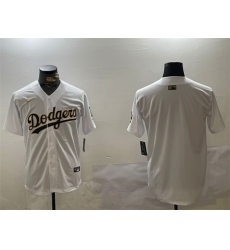 Men Los Angeles Dodgers Blank White Gold Home Limited Stitched Baseball Jersey Men Los Angeles Dodgers Blank White Gold Home Limited Stitched Baseball Jersey