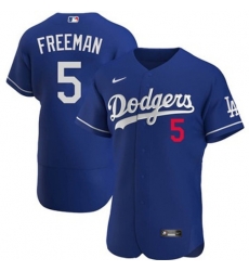 Men Los Angeles Dodgers Freddie Freeman #5 Blue Flex Base 2024 Home Stitched Jersey Men Los Angeles Dodgers Freddie Freeman #5 Blue Flex Base 2024 Home Stitched Jersey