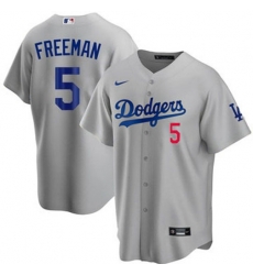Men Los Angeles Dodgers Freddie Freeman #5 Gray Flex Base 2024 Home Stitched Jersey II Men Los Angeles Dodgers Freddie Freeman #5 Gray Flex Base 2024 Home Stitched Jersey II