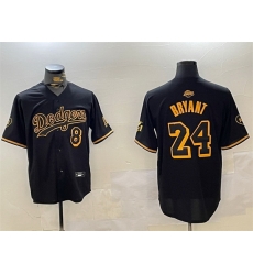 Men Los Angeles Dodgers Front 8 Back 24 Kobe Bryant Black Stitched Jersey Men Los Angeles Dodgers Front 8 Back 24 Kobe Bryant Black Stitched Jersey