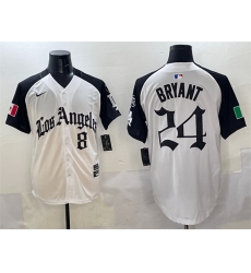 Men Los Angeles Dodgers Front 8 Back 24 Kobe Bryant White Black Mexico 2025 LA Gothic Style With Fernando Patch Vapor Premier Limited Stitched Baseball Jer Men Los Angeles Dodgers Front 8 Back 24 Kobe Bryant White Black Mexico 2025 LA Gothic Style With Fernando Patch Vapor Premier Limited Stitched Baseball Jer