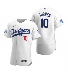 Men Los Angeles Dodgers Justin Turner White 2020 World Series Champions Flex Base Jersey Men Los Angeles Dodgers Justin Turner White 2020 World Series Champions Flex Base Jersey