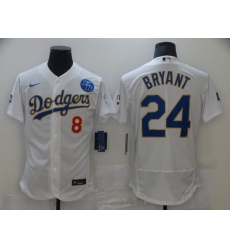 Men Los Angeles Dodgers Kobe Bryant 8 24 Championship Gold Trim White Limited All Stitched Flex Base Jersey Men Los Angeles Dodgers Kobe Bryant 8 24 Championship Gold Trim White Limited All Stitched Flex Base Jersey