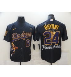 Men Los Angeles Dodgers Kobe Bryant 8 24 Mamba MLB Manba Black Purple Jersey Men Los Angeles Dodgers Kobe Bryant 8 24 Mamba MLB Manba Black Purple Jersey