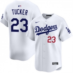 Men Los Angeles Dodgers  Kyle Tucker White 2026 Home Limited Stitched Baseball Jersey