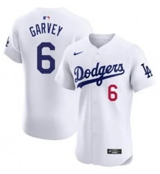 Men Los Angeles Dodgers Steve Garvey #6 White Flex Base Stitched White Jersey Men Los Angeles Dodgers Steve Garvey #6 White Flex Base Stitched White Jersey