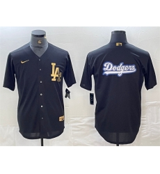 Men Los Angeles Dodgers Team Big Logo Black Cool Base Stitched Baseball Jersey 1 Men Los Angeles Dodgers Team Big Logo Black Cool Base Stitched Baseball Jersey 1