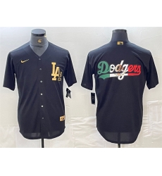Men Los Angeles Dodgers Team Big Logo Black Cool Base Stitched Baseball Jersey 3 Men Los Angeles Dodgers Team Big Logo Black Cool Base Stitched Baseball Jersey 3