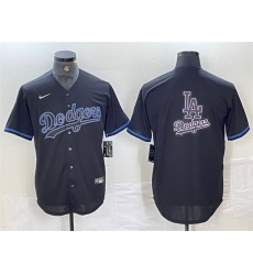 Men Los Angeles Dodgers Team Big Logo Black Cool Base Stitched Baseball Jersey 4 Men Los Angeles Dodgers Team Big Logo Black Cool Base Stitched Baseball Jersey 4