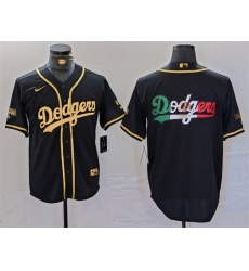 Men Los Angeles Dodgers Team Big Logo Black Gold World Series Champions Cool Base With Patch Stitched Baseball Jersey Men Los Angeles Dodgers Team Big Logo Black Gold World Series Champions Cool Base With Patch Stitched Baseball Jersey