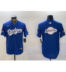 Men Los Angeles Dodgers Team Big Logo Royal 2024 World Series Champions With Fernando Memorial Patch Alternate Limited Stitched Baseball Jersey Men Los Angeles Dodgers Team Big Logo Royal 2024 World Series Champions With Fernando Memorial Patch Alternate Limited Stitched Baseball Jersey