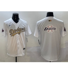 Men Los Angeles Dodgers Team Big Logo White 2025 Gold Collection Limited Stitched Baseball Jersey 003 Men Los Angeles Dodgers Team Big Logo White 2025 Gold Collection Limited Stitched Baseball Jersey 003