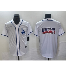 Men Los Angeles Dodgers Team Big Logo White Cool Base Stitched Baseball Jersey 4 Men Los Angeles Dodgers Team Big Logo White Cool Base Stitched Baseball Jersey 4