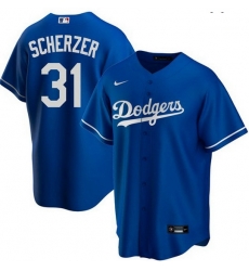 Men Men Los Angeles Dodgers 31 Max Scherzer Royal Alternate Cool Base Jersey Men Men Los Angeles Dodgers 31 Max Scherzer Royal Alternate Cool Base Jersey