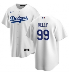 Men Men Los Angeles Dodgers 99 Joe Kelly White Cool Base Stitched Baseball Jersey Men Men Los Angeles Dodgers 99 Joe Kelly White Cool Base Stitched Baseball Jersey