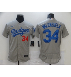 Men Nike Los Angeles Dodgers Fernando Valenzuela 34 Gray 2020 Nike Cool Base Jersey Men Nike Los Angeles Dodgers Fernando Valenzuela 34 Gray 2020 Nike Cool Base Jersey
