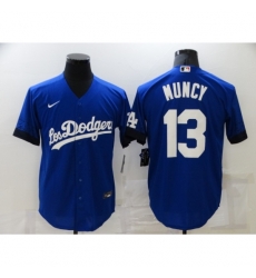Men's Los Angeles Dodgers #13 Max Muncy Blue Game City Player Jersey Men's Los Angeles Dodgers #13 Max Muncy Blue Game City Player Jersey