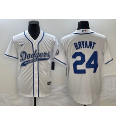 Men's Los Angeles Dodgers #24 Kobe Bryant White With Patch Cool Base Stitched Baseball Jersey Men's Los Angeles Dodgers #24 Kobe Bryant White With Patch Cool Base Stitched Baseball Jersey