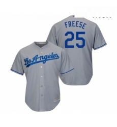 Mens Los Angeles Dodgers 25 David Freese Replica Grey Road Cool Base Baseball Jersey Mens Los Angeles Dodgers 25 David Freese Replica Grey Road Cool Base Baseball Jersey
