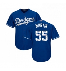 Mens Los Angeles Dodgers 55 Russell Martin Authentic Royal Blue Team Logo Fashion Cool Base Baseball Jersey Mens Los Angeles Dodgers 55 Russell Martin Authentic Royal Blue Team Logo Fashion Cool Base Baseball Jersey