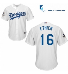 Mens Majestic Los Angeles Dodgers 16 Andre Ethier Replica White Home 2017 World Series Bound Cool Base MLB Jersey Mens Majestic Los Angeles Dodgers 16 Andre Ethier Replica White Home 2017 World Series Bound Cool Base MLB Jersey