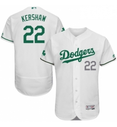 Mens Majestic Los Angeles Dodgers 22 Clayton Kershaw White Celtic Flexbase Authentic Collection MLB Jersey Mens Majestic Los Angeles Dodgers 22 Clayton Kershaw White Celtic Flexbase Authentic Collection MLB Jersey