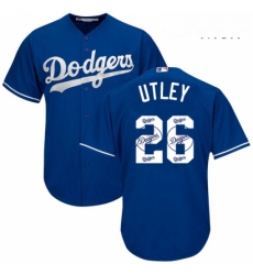 Mens Majestic Los Angeles Dodgers 26 Chase Utley Authentic Royal Blue Team Logo Fashion Cool Base MLB Jersey Mens Majestic Los Angeles Dodgers 26 Chase Utley Authentic Royal Blue Team Logo Fashion Cool Base MLB Jersey