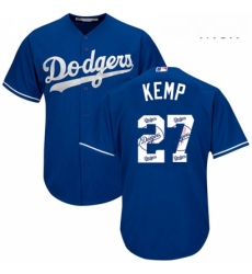 Mens Majestic Los Angeles Dodgers 27 Matt Kemp Authentic Royal Blue Team Logo Fashion Cool Base MLB Jersey Mens Majestic Los Angeles Dodgers 27 Matt Kemp Authentic Royal Blue Team Logo Fashion Cool Base MLB Jersey