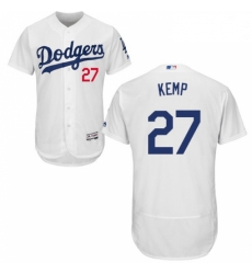 Mens Majestic Los Angeles Dodgers 27 Matt Kemp White Home Flex Base Authentic Collection MLB Jersey Mens Majestic Los Angeles Dodgers 27 Matt Kemp White Home Flex Base Authentic Collection MLB Jersey
