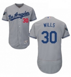 Mens Majestic Los Angeles Dodgers 30 Maury Wills Grey Road Flex Base Authentic Collection 2018 World Series Jersey Mens Majestic Los Angeles Dodgers 30 Maury Wills Grey Road Flex Base Authentic Collection 2018 World Series Jersey