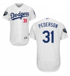 Mens Majestic Los Angeles Dodgers 31 Joc Pederson White Home Flex Base Authentic Collection 2018 World Series Jersey Mens Majestic Los Angeles Dodgers 31 Joc Pederson White Home Flex Base Authentic Collection 2018 World Series Jersey