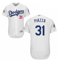 Mens Majestic Los Angeles Dodgers 31 Mike Piazza Authentic White Home 2017 World Series Bound Flex Base Jersey Mens Majestic Los Angeles Dodgers 31 Mike Piazza Authentic White Home 2017 World Series Bound Flex Base Jersey