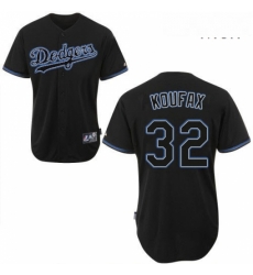 Mens Majestic Los Angeles Dodgers 32 Sandy Koufax Authentic Black Fashion MLB Jersey Mens Majestic Los Angeles Dodgers 32 Sandy Koufax Authentic Black Fashion MLB Jersey
