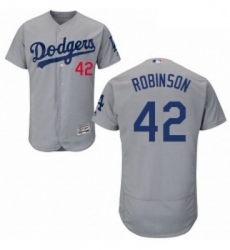 Mens Majestic Los Angeles Dodgers 42 Jackie Robinson Gray Alternate Road Flexbase Authentic Collection MLB Jersey Mens Majestic Los Angeles Dodgers 42 Jackie Robinson Gray Alternate Road Flexbase Authentic Collection MLB Jersey
