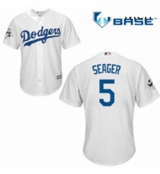 Mens Majestic Los Angeles Dodgers 5 Corey Seager Replica White Home 2017 World Series Bound Cool Base MLB Jersey Mens Majestic Los Angeles Dodgers 5 Corey Seager Replica White Home 2017 World Series Bound Cool Base MLB Jersey