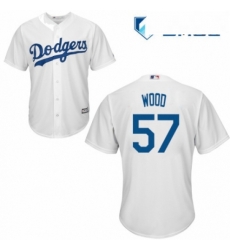 Mens Majestic Los Angeles Dodgers 57 Alex Wood Replica White Home Cool Base MLB Jersey Mens Majestic Los Angeles Dodgers 57 Alex Wood Replica White Home Cool Base MLB Jersey