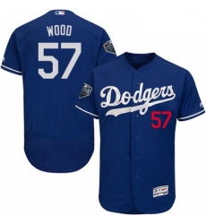 Mens Majestic Los Angeles Dodgers 57 Alex Wood Royal Blue Alternate Flex Base Collection 2018 World Series Jersey 2 Mens Majestic Los Angeles Dodgers 57 Alex Wood Royal Blue Alternate Flex Base Collection 2018 World Series Jersey 2