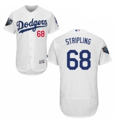 Mens Majestic Los Angeles Dodgers 68 Ross Stripling White Home Flex Base Authentic Collection 2018 World Series Jersey Mens Majestic Los Angeles Dodgers 68 Ross Stripling White Home Flex Base Authentic Collection 2018 World Series Jersey